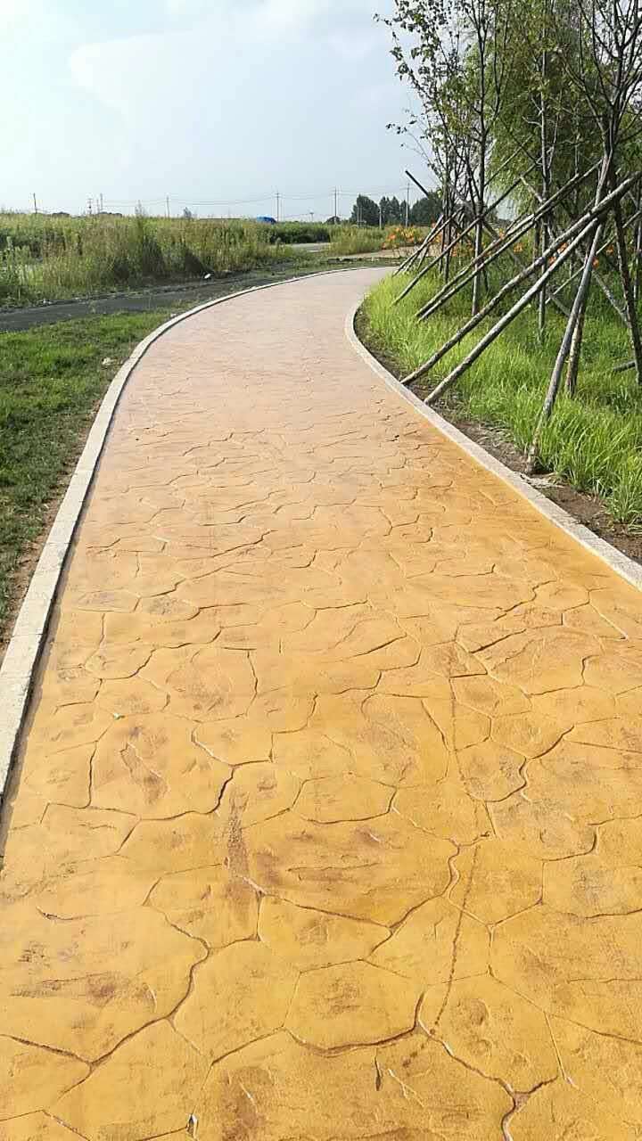 船營區(qū)大紅土村壓模壓花地坪