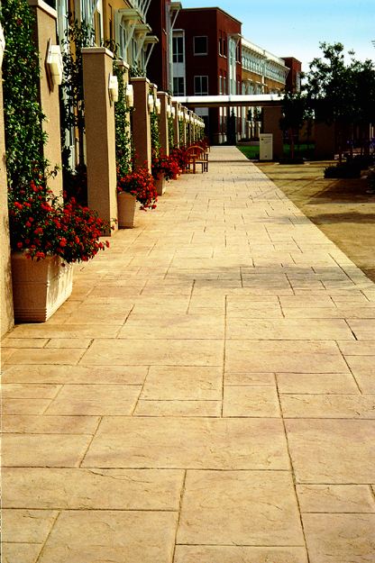 香榭麗都小區(qū)彩色壓模地坪